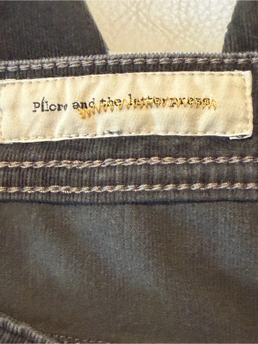 Pilcro & the Letterpress Dark Grey -SZ 29- High Rise Skinny Corduroy Jeans